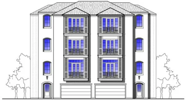 Duplex Townhouse Plan D5160 u5&u6