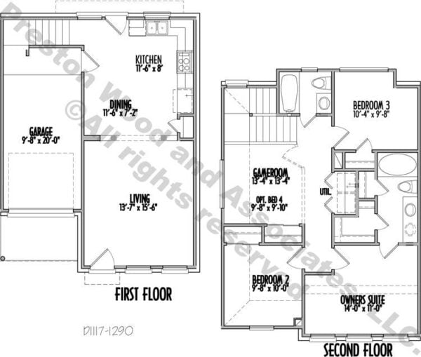 Small House Plan D1117A