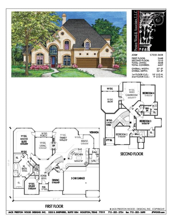 Two Story Home Plan bC7232