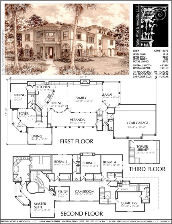 Two Story Home Plan C9061