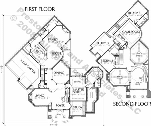 Two Story Home Plan C9081