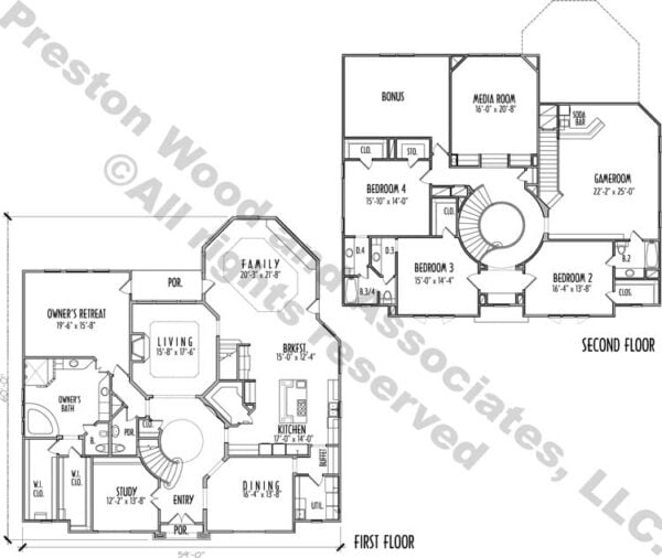 Two Story House Plan D0014