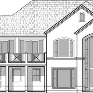 Two Story House Plan D2080