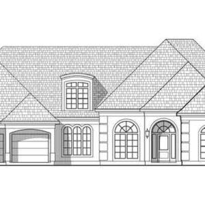 One Story House Plan C6317