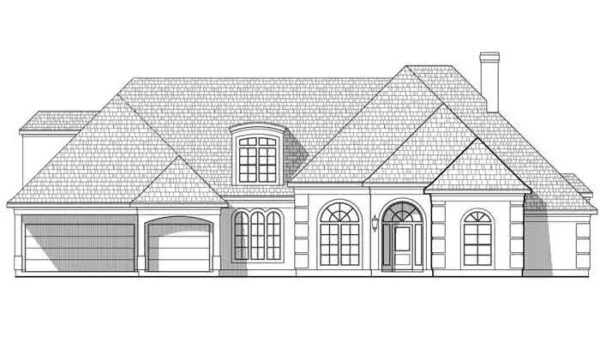 One Story House Plan C6317