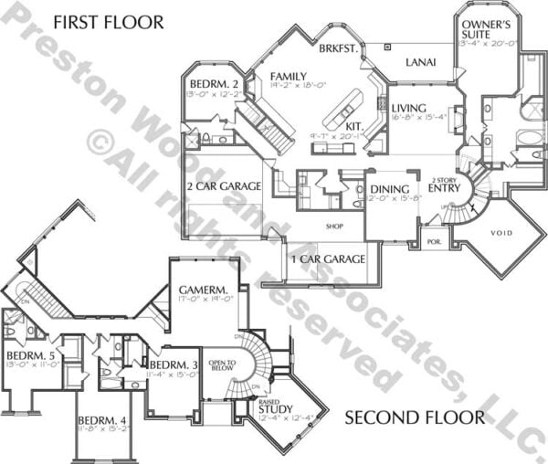 Two Story House Plan D2139