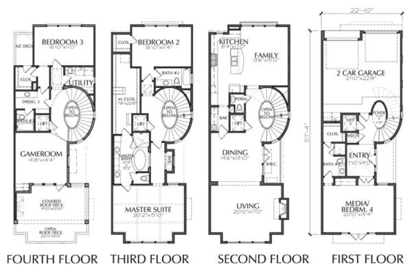 Townhouse Plan E2125