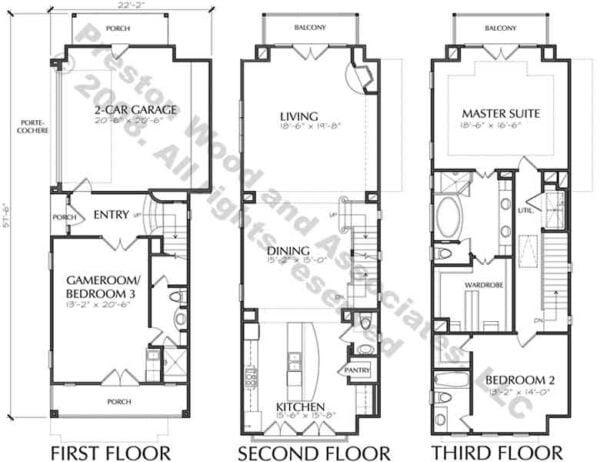 Townhouse Plan D5214-2524