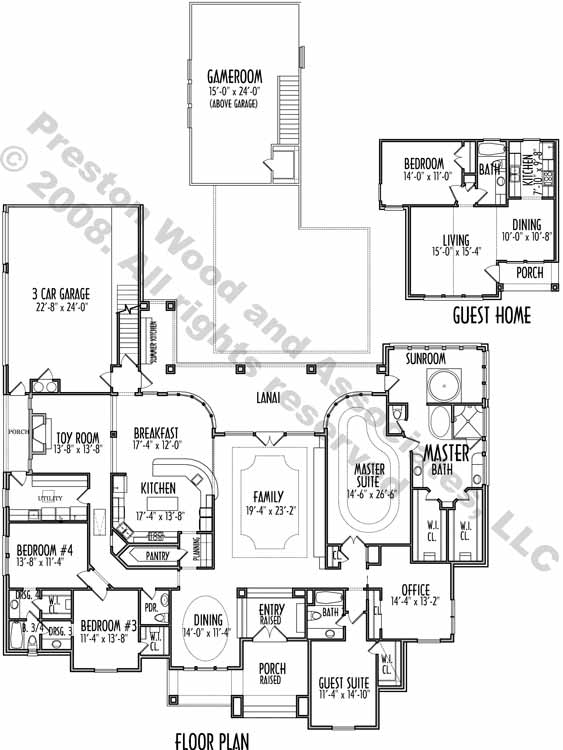 One Story House Plan C9027