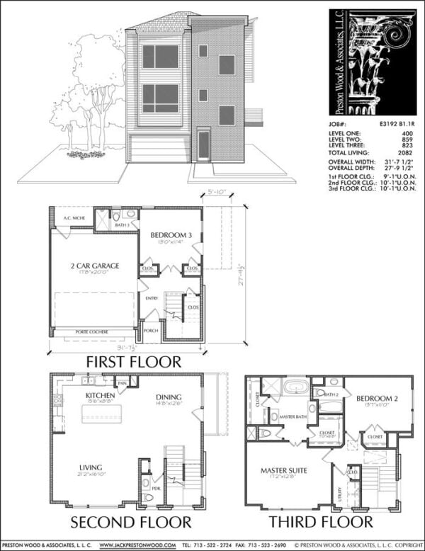 Townhouse Plan E3192 B1.1