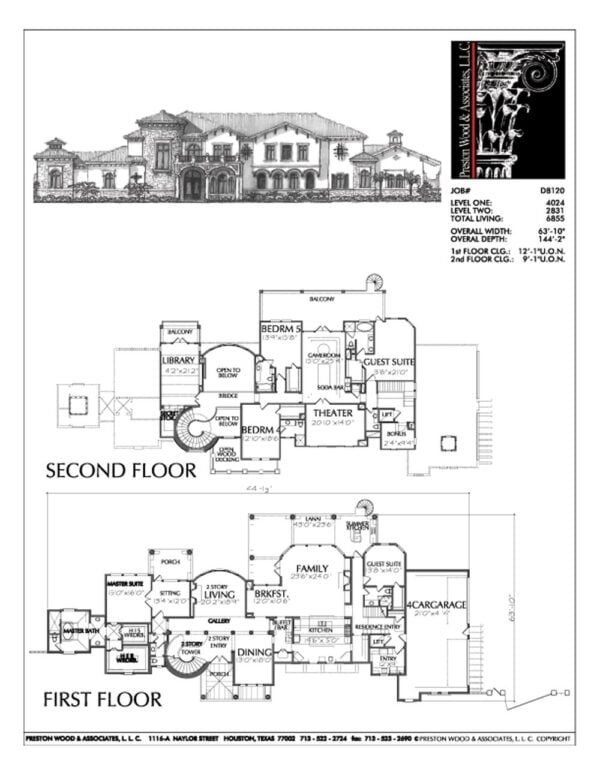 Two Story House Plan D8120