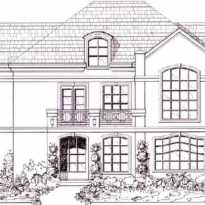 Two Story House Plan C4187 A
