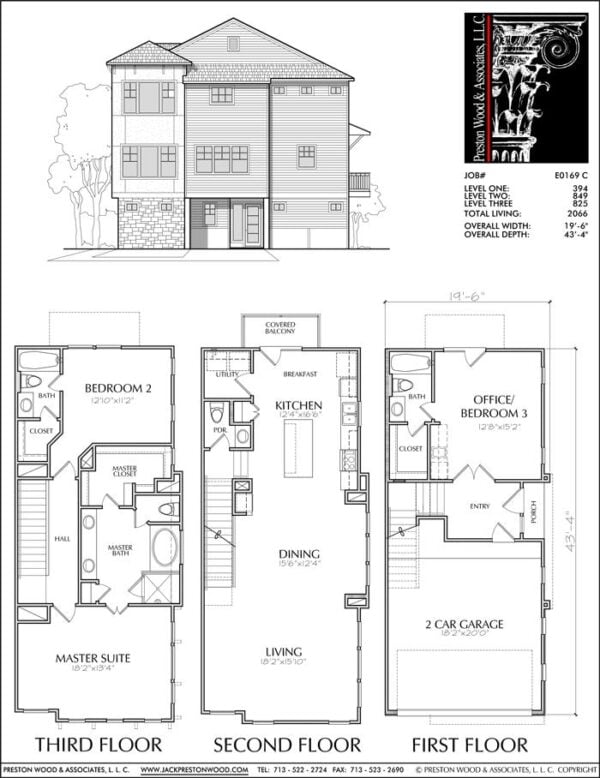 Townhouse Plan E0169 C