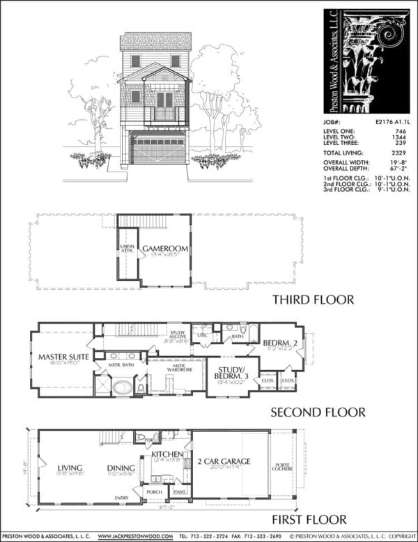 Townhouse Plan E2176 A1.1