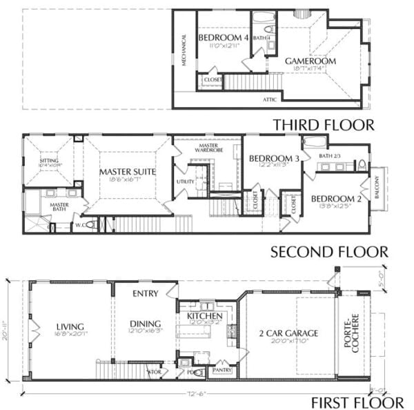 Townhouse Plan E2294 B1.1R