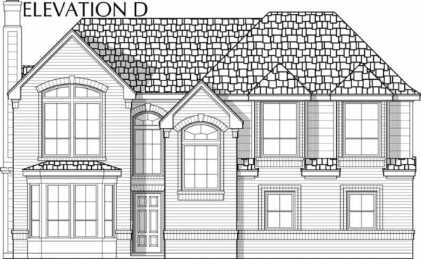 Two Story House Plan C6239 D