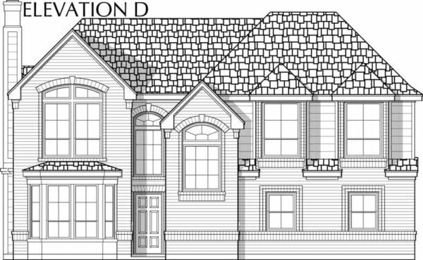 Two Story House Plan C6239 D