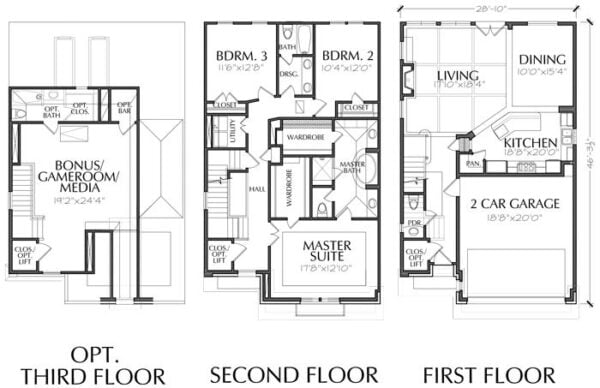 Townhouse Plan E0108 A2.2