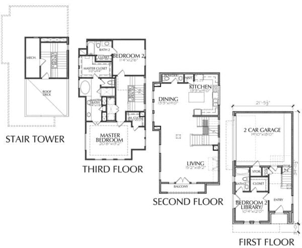 Townhouse Plan E2207 B1.1