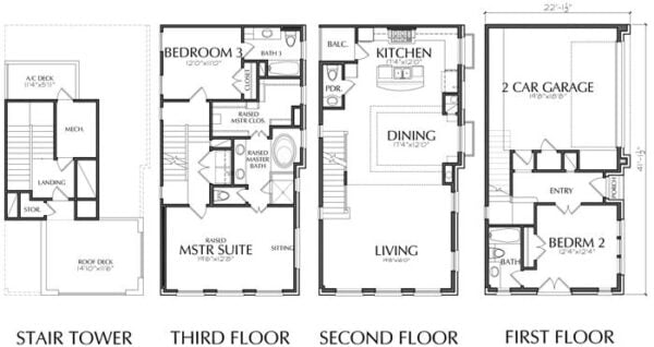 Townhouse Plan D7094 D