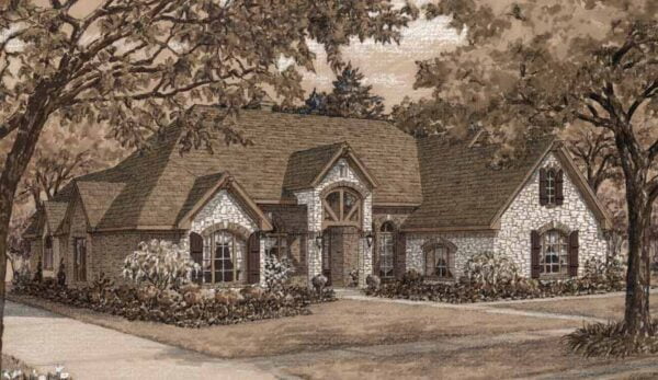 1 1/2 Story Home Plan D5006