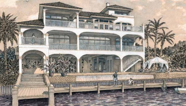 Coastal Style House Plan D4026