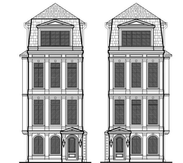 Townhouse Plan D9132 LOTS 1 & 4