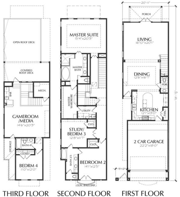 Townhouse Plan E1161 A4