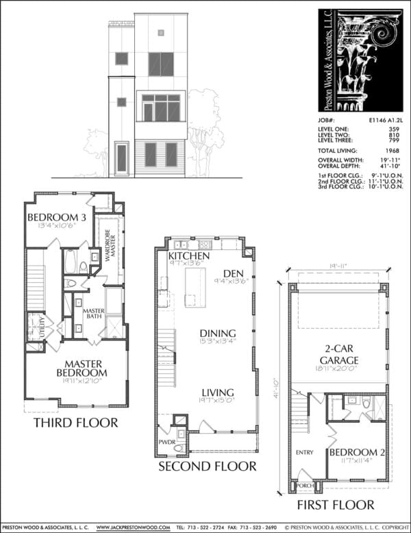 Townhouse Plan E1146 A1.2