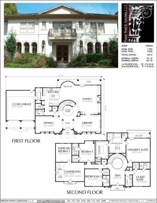 Two Story House Plan D0256