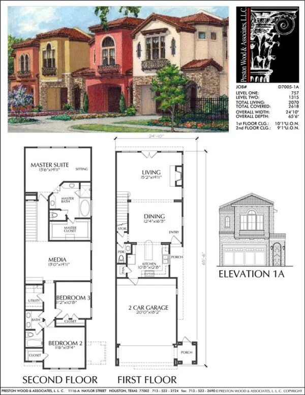 Townhouse Plan D7005 1A