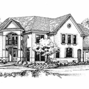 Two Story House Plan C5293