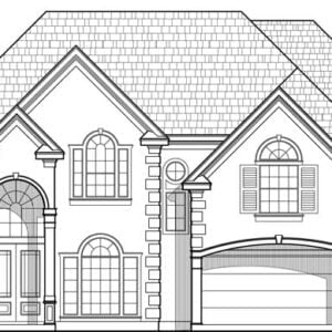 Two Story House Plan D0016