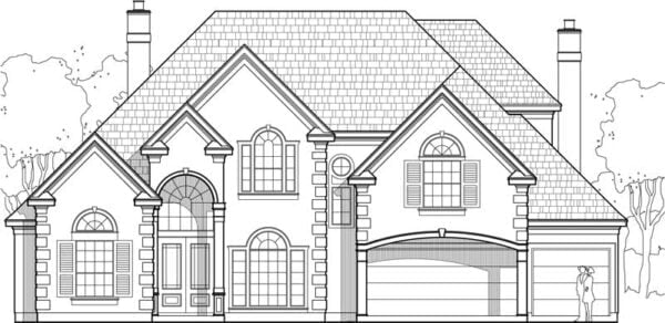 Two Story House Plan D0016