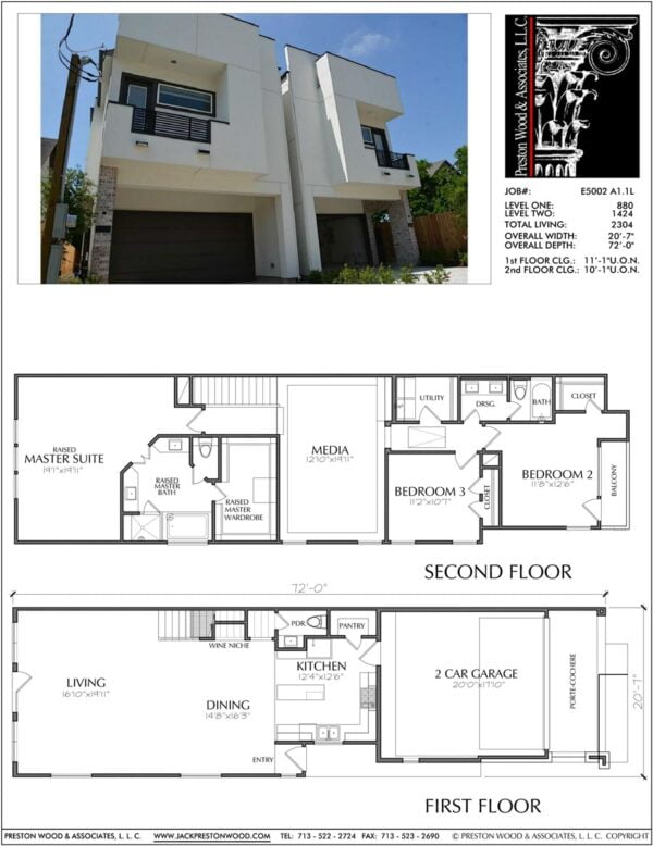 Townhouse Plan E5002 A1.1