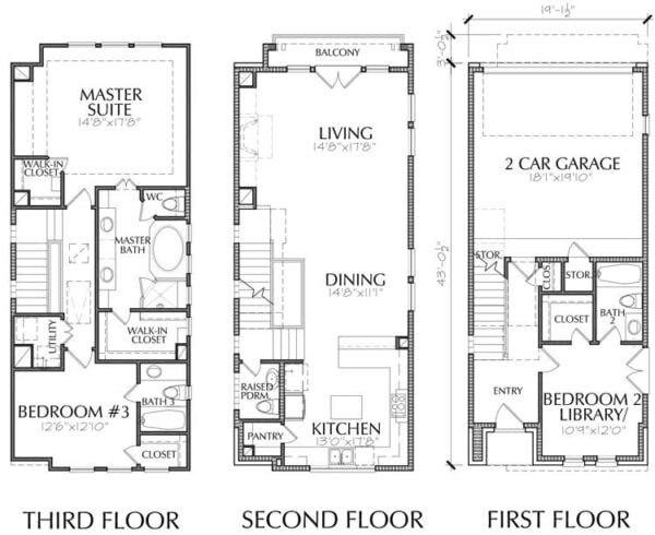 Townhouse Plan E2207 A1.2