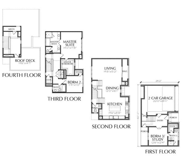 Townhouse Plan E1197 B1.1