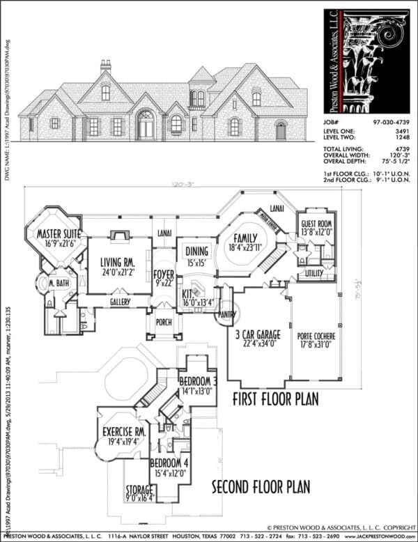 Two Story House Plan C7030