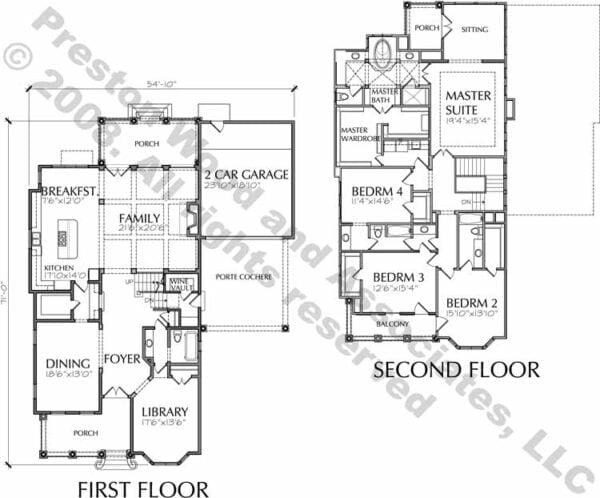 Two Story Home Plan bD6011