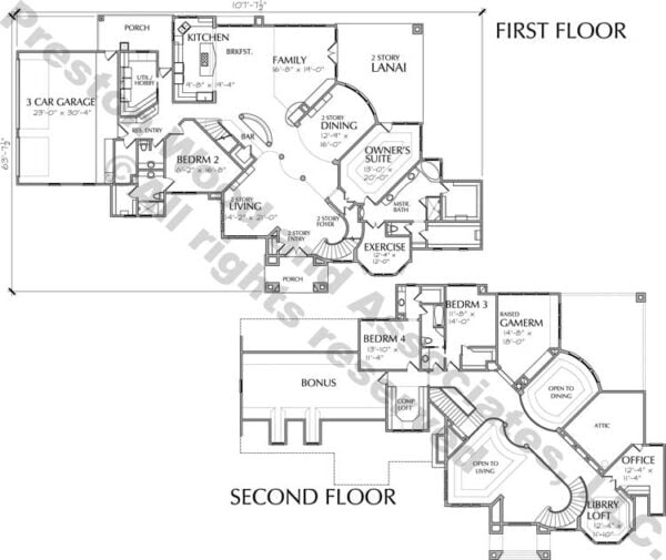 Two Story Home Plan D1008