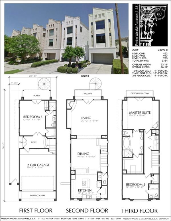 Townhouse Plan D3093