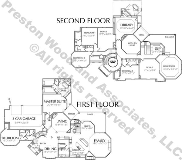 Two Story Home Plan aD6248 & D0112