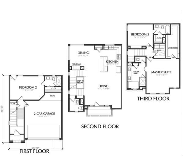 Townhouse Plan E2036 B1.1L