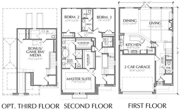 Townhouse Plan E1036 A2.2