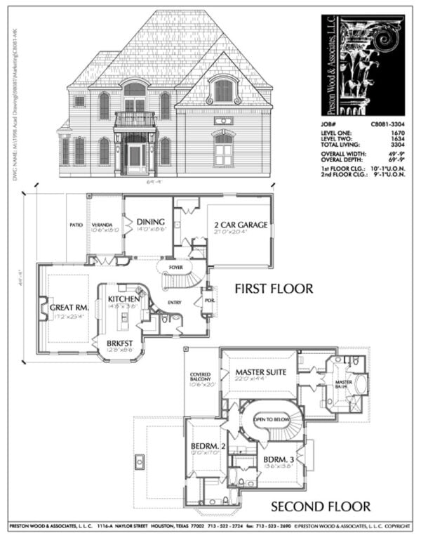 Urban House Plan C8081