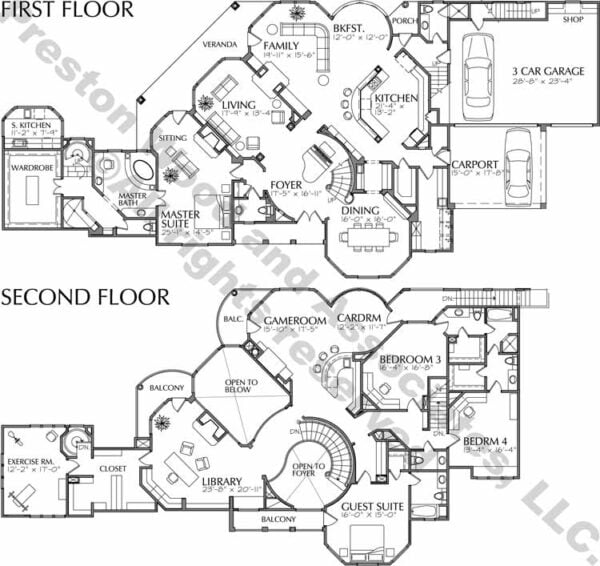 Two Story Home Design aC4132