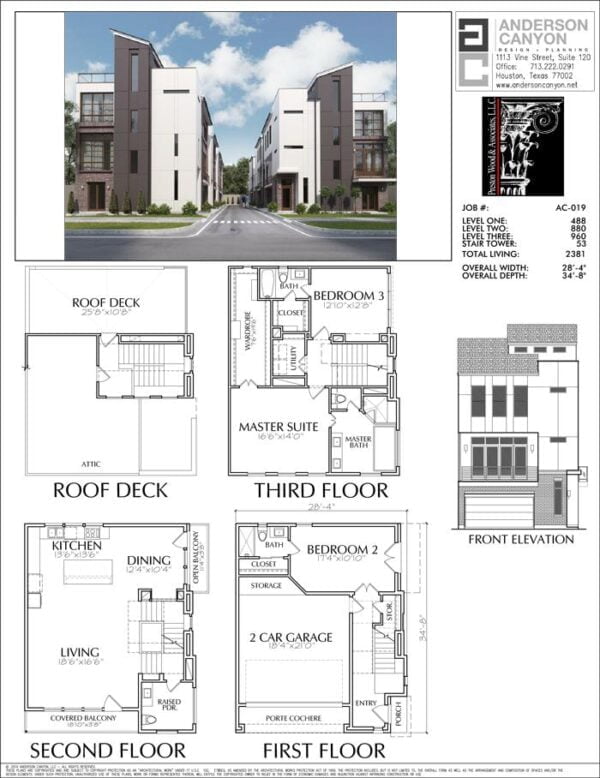 Townhouse Plan E4102-019