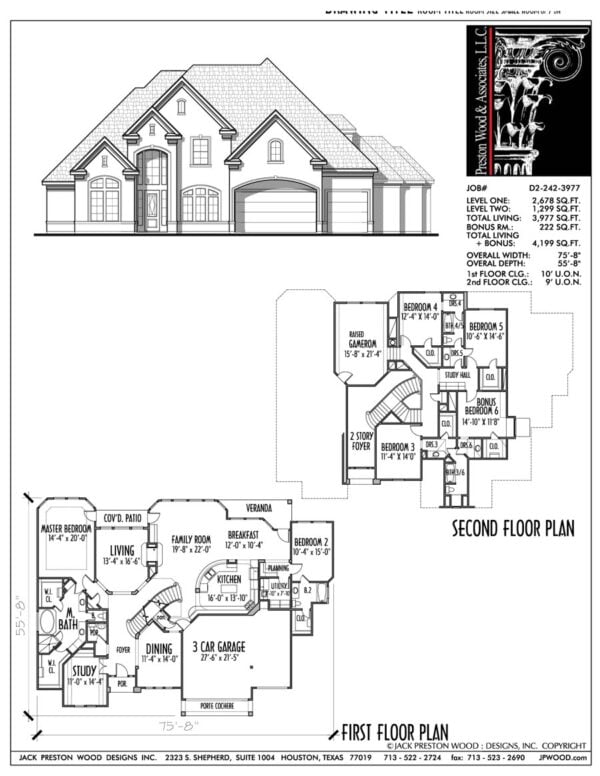 Two Story House Plan D2242