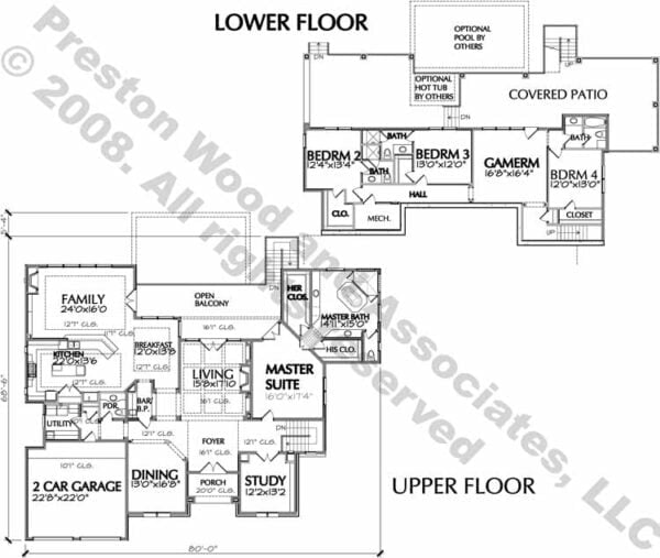Two Story House Plan D6229