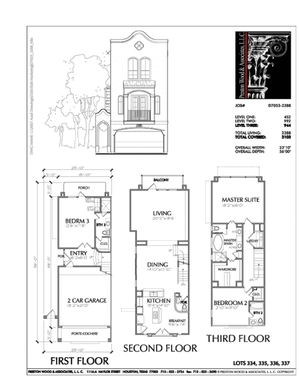 Townhouse Plan D7053